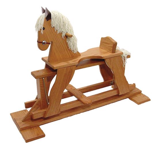 Amish wooden glider rocking horse