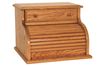Picture of Solid Cherry, Oak, Maple,  Roll Top Bread Box with Drawer
