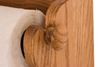 Picture of Solid Oak Paper Towel Holder Cresent Wall Mount Design
