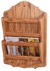 Picture of Solid Wood Mail Organizer 2 Tier Wall Mount