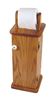Picture of Solid Oak Toilet Paper Holder and Storage Cabinet