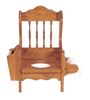 Picture of Solid Oak Potty Chair with Book rack and Toilet Paper Holder