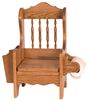 Picture of Solid Oak Potty Chair with Lid,  Book, and Toilet Paper Holders