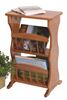 Picture of Solid Oak Amish made Double Magazine Rack End Table