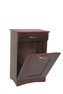 Picture of Wooden Tilt Out Trash Bin with Drawer