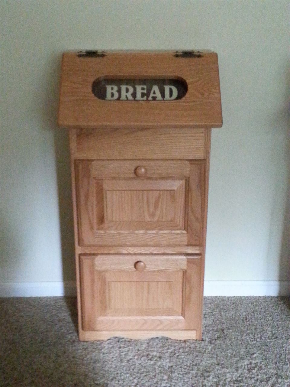 Amish made Wooden Potato bin with drawers