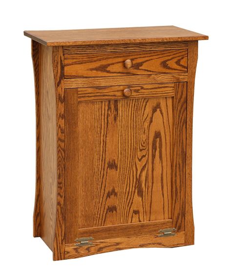Picture of Amish Tilt Out Trash Bin with a Drawer