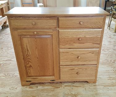 Picture of Delux Tilt out Trash bin with 5 storage drawers