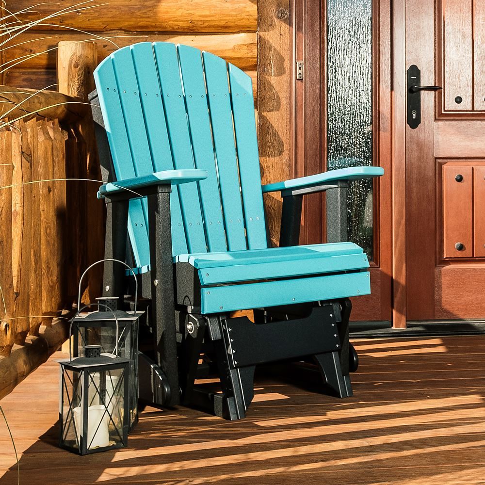 LuxCraft Poly 2ft. Adirondack Swing Glider Chair