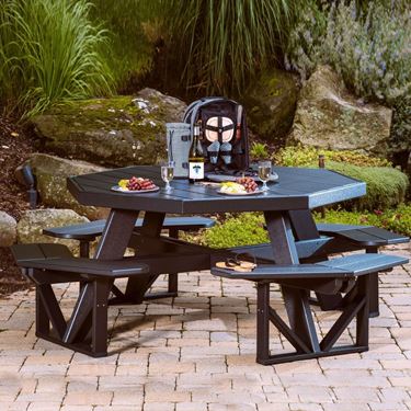 Picture of LuxCraft Poly Octagon Picnic Table