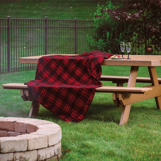 Picture of LuxCraft Poly 6' Rectangular Picnic Table