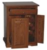 Trash Can with Drawer and Wine Cabinet (Open)