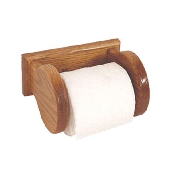 Picture of Solid Oak Toilet Paper Roll Holder